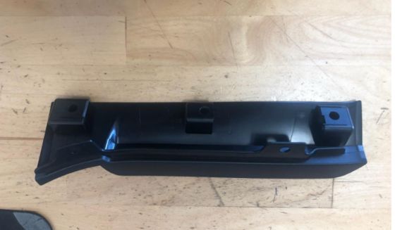 テスラモデルX 2015-2021用左手ホイールフェアリング ブラックプラスチック