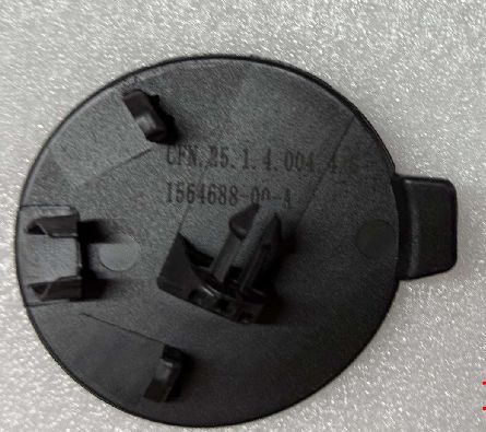 テスラ モデルS フロントバンパー 牽引フックカバー 2021-2023 ブラックプラスチック