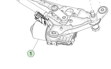 テスラ モデルY 左ハンドル ワイパーモジュール 1658936-00-A