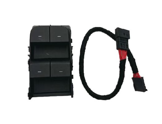 テスラ ドライバー サイド ウィンドウ スイッチ 1081037-02-G ワイヤー付き マットブラック