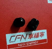 テスラ モデル3/Y/X/S TPMS ダストキャップ - ブラックプラスチックバルブステムカバー