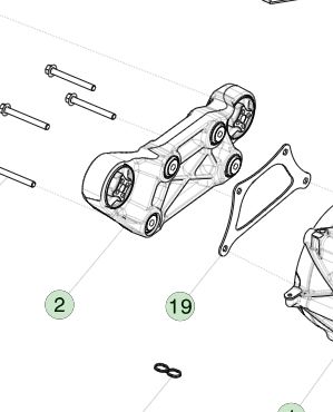 テスラ MX/MS SDU-F トーク反応腕 1052783-00-C 1800 N*m 容量