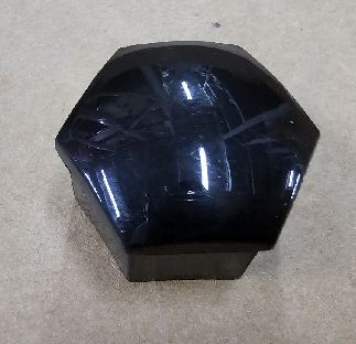 光沢ブラック テスラ ホイールナットカバー 22mm ABSプラスチック 5x5x3cm