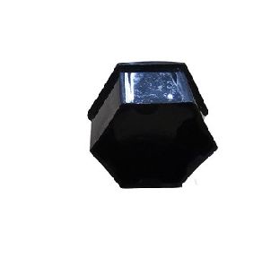 光沢ブラック テスラ ホイールナットカバー 22mm ABSプラスチック 5x5x3cm