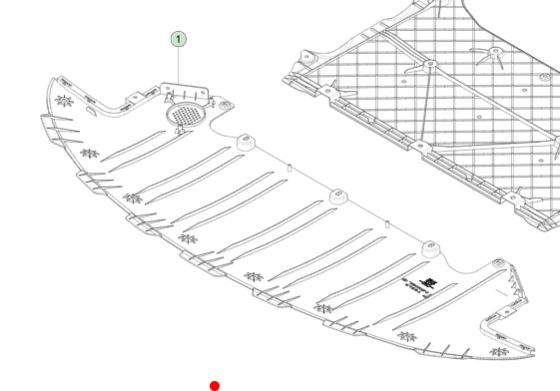テスラモデルS 2021+用ブラックバルクフロントフェイシア 177x65x4cm