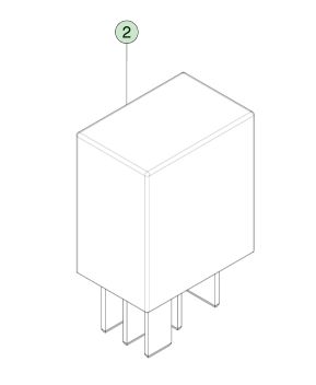 テスラモデルS (2012-2021) 向け 40Amp 12 Voltプラグインリレー OEMパーツ 1009577-00-A